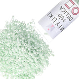 Miyuki Delica Seed Beads - Size 11/0 (1.6 mm), DB1536, Opaque Light Mint Ceylon, 7.2 g, Approx. 1440 Beads, Made in Japan