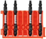 BOSCH CCSDESQV2504 4-Piece Assorted Set 2-1/2 In. Impact Tough Square Double-Ended Bits with Clip for Custom Case System