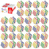 TBFUNNY 48 Pack Mini Cube Puzzle Party Favors for Kids, 1.18in 3x3x3 Magic Cube Toy for Student School Rewards Classroom Prize G