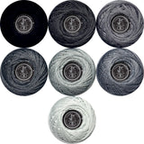 Soft 7 Colors Classic Crochet Thread 7 Pack,100% Cotton (Tin Color-414-5200)