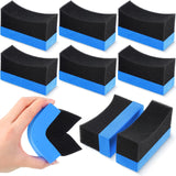 Frienda 12 Pieces Tire Applicator Pads car Wax tire Dressing Shine Color Polishing Sponge Wax Buffing Applicator Pads Cleaning S