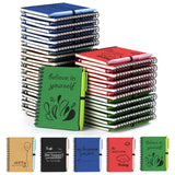 Dynta 50 Sets 4x5.5 Inch Small Spiral Notebook and Pen