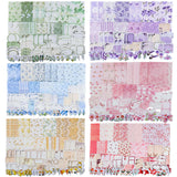 Besarme Pack Of 480 Flower Scrapbook Paper Journaling Sticker Supplies 6 Scrapbook Supplies For Planner Journaling Junk Journal 