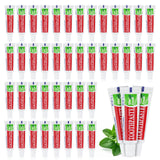 100 Tubes Travel Size Toothpaste in Bulk, Disposable Mini Mint Compact Small Pocket Size Essential Toothpaste for Vacation Hotel