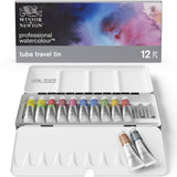 Winsor & Newton Professional Watercolor Paint Set, Lightweight Sketchers Box, 12 x 5ml Tubes