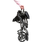 Drive Medical Tc005Gy Travelite Transport Wheelchair Chair In A Bag, Black