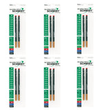 Schmidt Safety 888 Ceramic Rollerball Fine Point 0.6mm Plastic Tube, Red, 12 Pack Blister (SC58225)