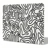 Lumireve Glass Gaming Mousepad, 13x16 inch Mountains White Tempered Glass Mousepad for Gaming, Professional Esport MousePads, Du