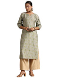 Libas Women'S Silk Regular Kurta (29220_Green