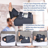 Ehucon Add-on Secure Strap Prevent 3D Heel Protector from Shifting or Falling Off,Relieve Pressure Ulcer Pain-Sold as 2 Count-Na