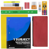 20 Piece School Supplies Pack for K12 Back to School Supplies Bundle for School Students, Boys and Girls