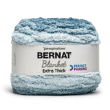 Bernat Blanket Extra Thick Perfect Phasing Ocean Teal Yarn - 1 Pack of 21.12oz/598.74g - 100% Polyester - #7 Jumbo - 72 Yards - 