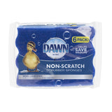 Dawn NonScratch Kitchen Dish Sponges, Blue (Pack of 6)