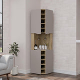 Obregon Corner Bar Cabinet -Living Room -Macadamia / Taupe
