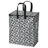 Laundry bag for clothes , groceries , Black/white , Knalla Bag , ikea