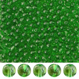 PAMIR TONG 400pcs 8mm Transparent Green Round Glass Beads for Bracelet Pretty Smooth Loose Beads for Necklace-Earring-Jewelry Ma