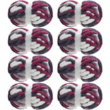 MABOZOO Tie Dye Chunky Yarn for Crocheting 8 Pack,Fluffy Jumbo Chenille Yarn,Soft Plush Yarn Bulky,Giant Thick Fuzzy Yarn for Ha
