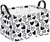 ACMUUNI Black Gift Basket Clothes Laundry Hamper Storage Box Shelf Basket Toys Storage Bins, Gift Box for Kids,Laundry Hamper wi