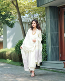 Anni Designer Women'S Rayon Blend Printed Straight Kurta With Pant & Dupatta (Mirai White-Vks01_L_White_Large),White,L,,,