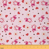 Feelyou Merry Christmas Fabric by The Yard 1 Yard Kids Bow Upholstery Fabric for Chairs for Boys Girls Teens Holiday Gift Heart 