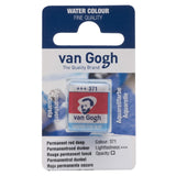 Van Gogh Watercolor Paint, Half Pan, Permanent Red Deep 371