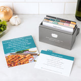 PPP One Pot Meal Planner with 72 Recipe Cards (Photo Edition) - Weekly Menu Plans | Sturdy Recipe Box | 12 Reusable Grocery Shop