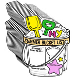 Nuanchu 36 Pieces My Summer Bucket List Activity Poster End of Year Gift from Teacher for Kids Color Your Summer Bucket List Art