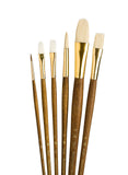 Princeton RealValue Brush Set, Natural, Brown Handle, 6 Piece, 1 Count