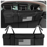Turcee Car Trunk Organizer,Large Capacity Car Storage Organizer with US Flag Design,Hanging Foldable Car Organizers and Storage 