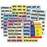 Poster Pals French Educational & Language Teaching Adjective Vocabulary Card Phrase Posters, Colorful Laminated Cards Classroom 