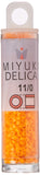 Miyuki DB1133 Delica Seed Beads, 7.2g, Opaque Mandarin Orange