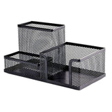 Pen Pencil Holder Desk Organizer Mesh Metal Office Supplies Caddy, Black