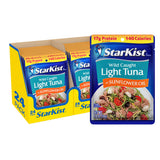 StarKist Chunk Light Tuna in Sunflower Oil, 2.6 oz Pouch (24 Pack) Ready to Eat Wild Caught Tuna, 17g Protein, 140 Calories Per 