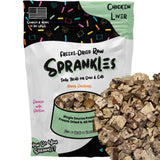 SPRANKLES Freeze Dried Chicken Treats for Cats & Dogs - Single Ingredient All Natural Grain-Free, High Protein, Made in USA - Pe