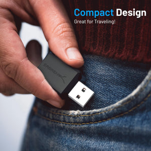 SABRENT USB External Stereo Sound Adapter for Windows and Mac. Plug and Play No Drivers Needed. (AU-MMSA)