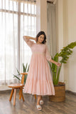 Gosriki Women'S Rayon Viscose Embroidered Anarkali Kurta (Talipara Peach-Gs_L_Peach_Large),Peach,,B0DS17JR1F