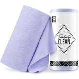 Fantasticlean Microfiber Cleaning Cloth Roll -40 Pack, Tear Away Microfiber Towels, 12 x 12, Reusable, Washable, Scratch Free, U