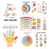 12Pcs Mental Health Posters For Classroom - 10.5x14School Counselor Office Decor, School Counseling Poster Elementary, Power