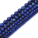 Natural Stone Beads 16mm Lapis Lazuli Gemstone Round Loose Beads Crystal Energy Stone Healing Power for Jewelry Making DIY,1 Str