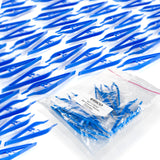 Eisco - 80 Disposable Plastic Forceps (10 Packs of 8) - 5 Precision Tweezers for Labs, Classrooms, Dissection, and STEM Projects