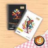 SHAPE A4 6Subject Spiral Notebook: 300 Ruled Pages for College & Office