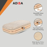 Adisa Constellation Formal Party Clutch With Gold Chain For Women And Girls (Cl106-Gol),Gold,,B0CVYQTLYP