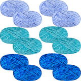 12 Pcs Soft Chenille Velvet Yarn for Crocheting, Knitting and Crochet DIY Craft, Warm Yarn for Blanket, Hat, Scarf, Gloves, Slip
