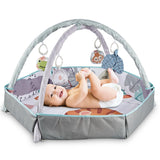 Henry & Colin Baby Activity Play Gym Mat with Hanging Toys, Soft Padded Mat, Sensory Development Play Area for Newborns and Infa