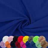 Nylon Spandex Fabric, 80% Nylon, 20% Spandex, Swimwear, Activewear Fabric 4 Way Stretch Sports, Dance, Yoga (Royal Blue, 2 Yard)