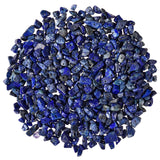 Asingeloo 450pcs 5-8mm Natural Blue Lapis Lazuli Tumbled Chip Stone Beads Bulk Irregular Shaped Drilled Loose Gemstones Beads wi