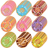 Nezyo 45 Pcs Donuts Cutouts Bulletin Board Donut Theme Party Decorations Confetti Cutouts with Glue Point Dots for Classroom Bab