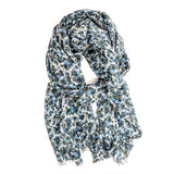 Women'S Lightweight Scarf Anchor21 Oblong Fashion Scarf Accessory With Fringe Trim, 31,, X 78,,, Blue Multi
