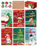 GYGOT 30 Pack Christmas Money Holders for Cash Gift Set,Christmas Money Cards with Envelopes,Cash Gift Card Holders,6 Design