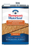 Thompsons WaterSeal SemiTransparent Waterproofing Wood Stain and Sealer, Desert Tan, 1 Gallon